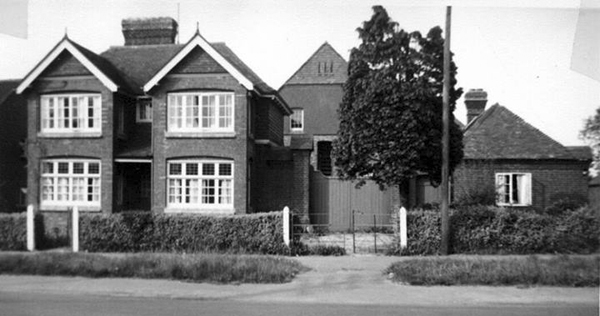34 Buckingham Road with the Town Mill behind it